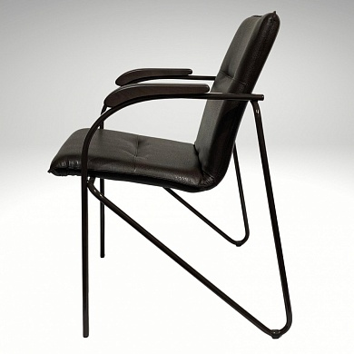 Кресло  630*600*820  ( Vega Dark brown / металл- темн. орех / подлокотн. Бук -Тон- 6 (Венге))