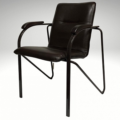 Кресло  630*600*820  ( Vega Dark brown / металл- темн. орех / подлокотн. Бук -Тон- 6 (Венге))