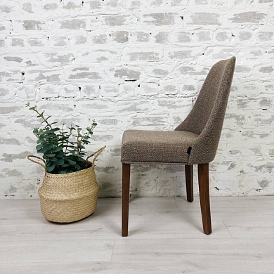 Стул  610*480*870  (А. SCANDINAVIA brown wood / Бук / Тон-4 (Старинный орех))