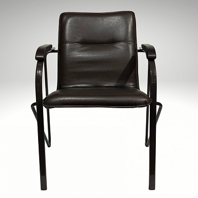Кресло  630*600*820  ( Vega Dark brown / металл- темн. орех / подлокотн. Бук -Тон- 6 (Венге))