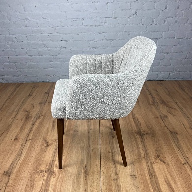 Стул  550*620*790  (A. BUCKLE Latte / ножки Бук / Тон-4 (Старинный орех))