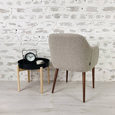 Стул  550*620*790  (A. BUCKLE Latte / ножки Бук / Тон-4 (Старинный орех))