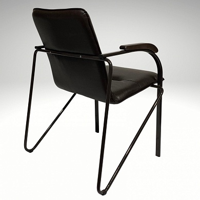 Кресло  630*600*820  ( Vega Dark brown / металл- темн. орех / подлокотн. Бук -Тон- 6 (Венге))