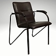 Кресло  630*600*820  ( Vega Dark brown / металл- темн. орех / подлокотн. Бук -Тон- 6 (Венге))